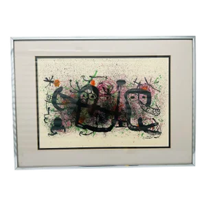 Joan Miro (1893-1983) Spanish Modern Art Lithograph Circa 1970 "Ma De Proverbis"