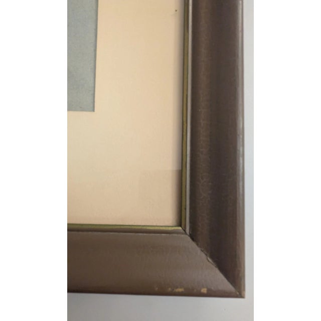 Vintage 1965 Framed Matted Portrait Signed by Jo Halght 18"x22" For Sale - Image 12 of 16