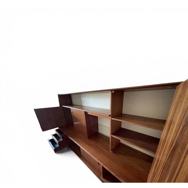 Large Vintage Scandinavian Danish Teak Sideboard, 1960s For Sale - Image 4 of 12