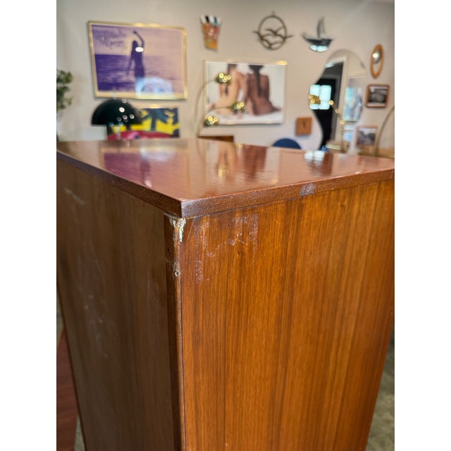 Brown A Mid Century Modern Tallboy in Teak by Austinsuite, Circa 1960s, Attributed For Sale - Image 8 of 12