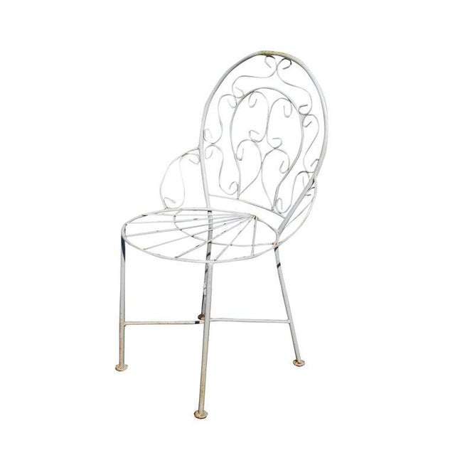 Metal Mid 20th Century Victorian Style Outdoor Arm Chairs - a Pair For Sale - Image 7 of 10