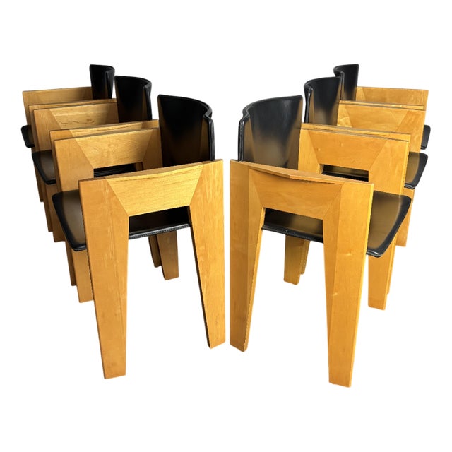 Vintage Dutch Dining Chairs by Arnold Merckx for Arco, 1980s, Set of 6 For Sale