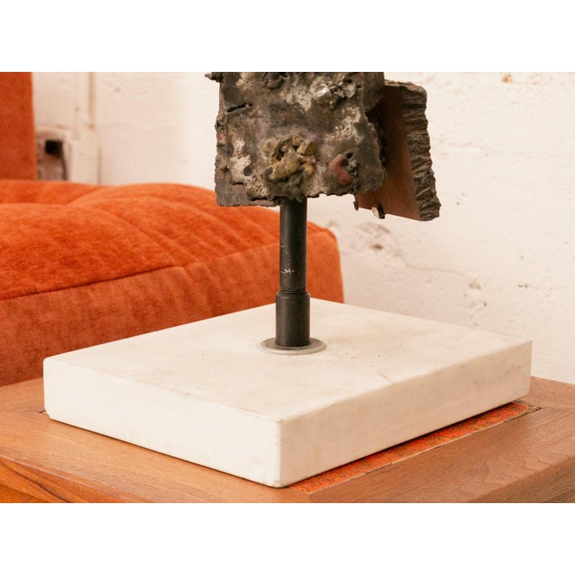 Unique Vintage Brutalist Table Lamp For Sale In Los Angeles - Image 6 of 12