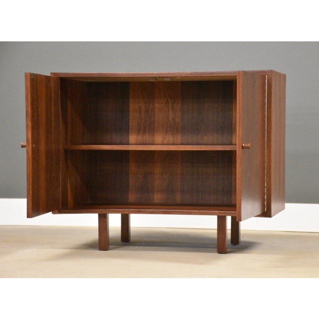Mid-Century Modern 1960s Refinished 36” Walnut Mid Century Credenza Chest For Sale - Image 3 of 10