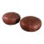 Vintage Moroccan Leather Poufs - a Pair For Sale