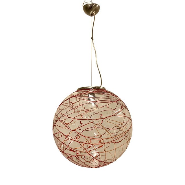 Murano Glass Chandelier, 1980s For Sale - Image 9 of 9