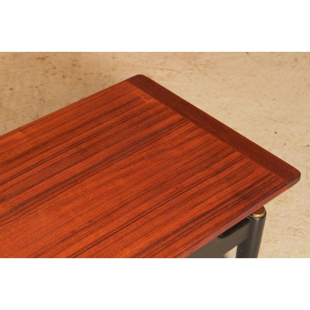 Wood Long Mid-Century Tola and Black Librenza Coffee Table from G-Plan, 1960s For Sale - Image 7 of 13