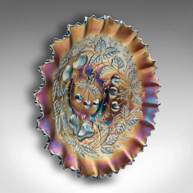 Glass 1970's Vintage Soft Fruit Dish For Sale - Image 7 of 10