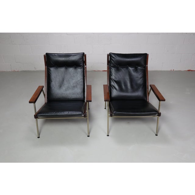 Set of Model 1611 Lounge Chairs by Rob Parry for De Ster Gelderland, 1952 For Sale - Image 6 of 18