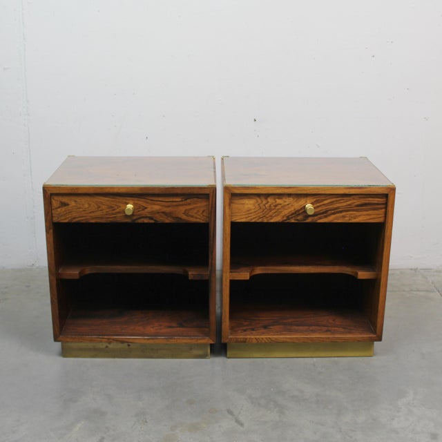 Mid-Century Modern Vintage Italian Bedside Tables, 1960s, Set of 2 For Sale - Image 3 of 8