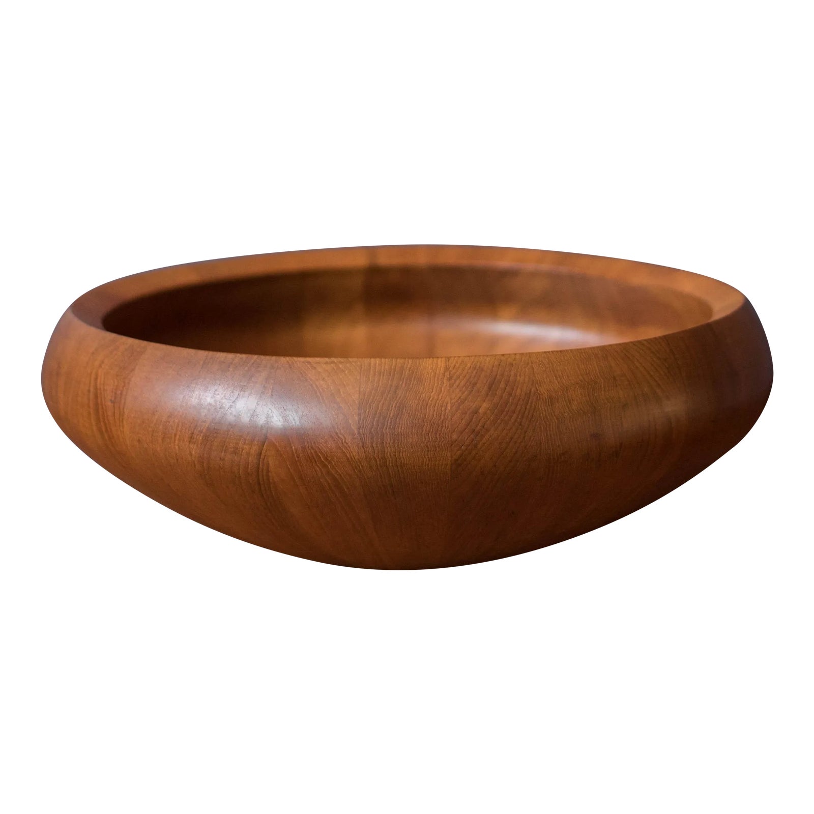 Early Danish Teak Centerpiece Serving Bowl by Jens H. Quistgaard for