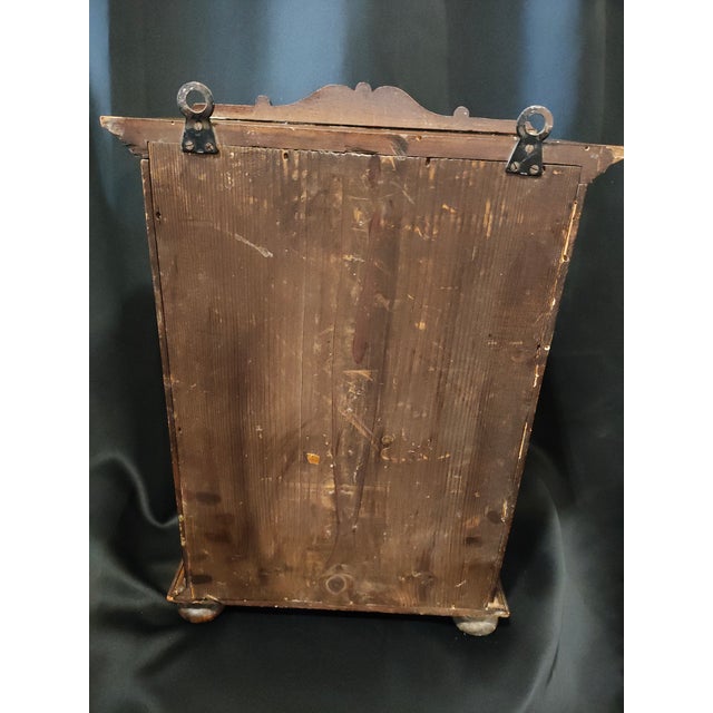 19th Century French Renaissance Revival Heraldic Knight Cabinet / Comtoise Clock Case For Sale - Image 4 of 13