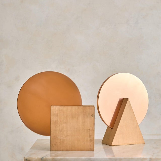 1980s Vintage Italian Wood + Copper Square Sculpture by Banci Firenze For Sale - Image 5 of 13