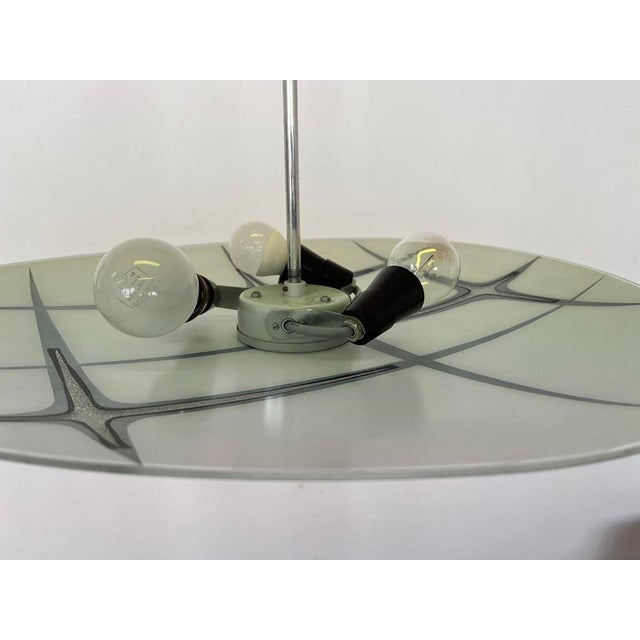 Mid-Century Glass Pendant attributed to Napako, Former Czechoslovakia, 1970s For Sale - Image 6 of 9