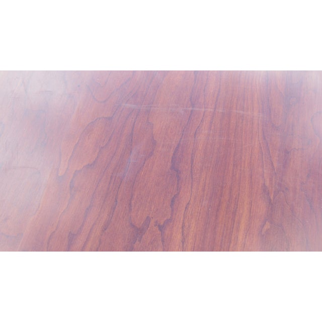 1980s Henkel Harris Cherry Dining Room Table Four Leaves Set For Sale - Image 11 of 13