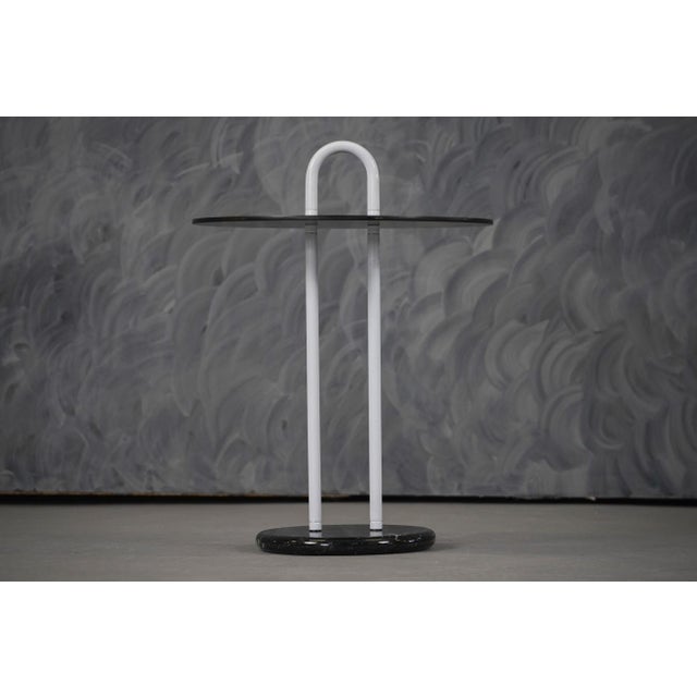 Vintage Marble Base Coffee Table by Vico Magistretti for Cattelan, Italy, 1980s For Sale - Image 4 of 6