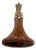 Early 19th Century 10k Gold and Carved Agate Intaglio Fob Seal Charm, Henderson Armorial For Sale