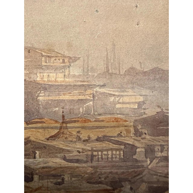 Friedrich Horner, Istanbul (Constantinople) – Hagia Sophia, Gouache Painting on Paper For Sale - Image 10 of 12