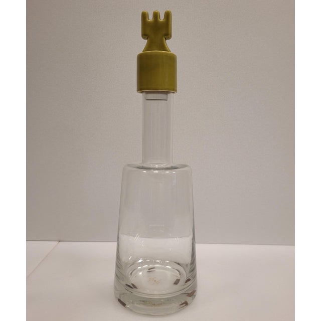 Green Crystal Decanters by Maison Les Héritiers for Roche Bobois, 2010s, Set of 2 For Sale - Image 8 of 17