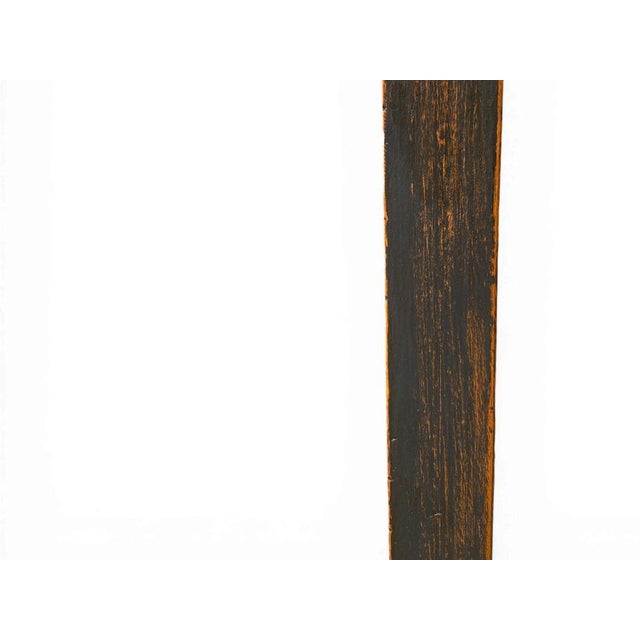 Wood Dark Lacquered Fir Side Table For Sale - Image 7 of 13