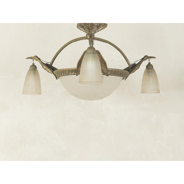 Art Deco Ceiling Light, 1920s For Sale - Image 3 of 12