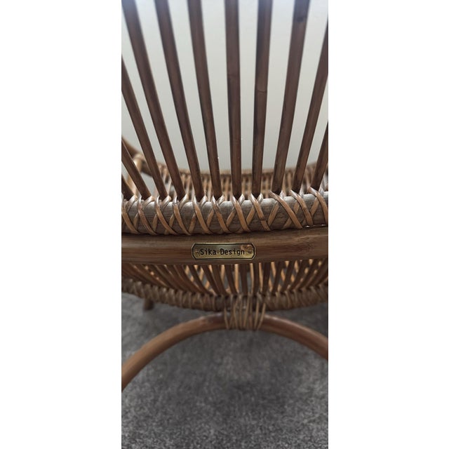 Authentic Sika Design Monet Highback Lounge Chair in Antique finish - a Danish design icon. This is the highly sought-...