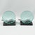 Contemporary Modernist Bookends Black Granite and Glass Slab, circa 1980 For Sale - Image 3 of 8