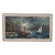 Large Signed Mid-Century Modern Harbor Scene Oil Painting, Palette Knife Maritime Cityscape For Sale