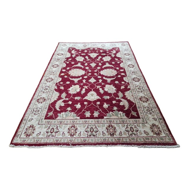Vintage Hand-Knotted Ziegler Rug For Sale