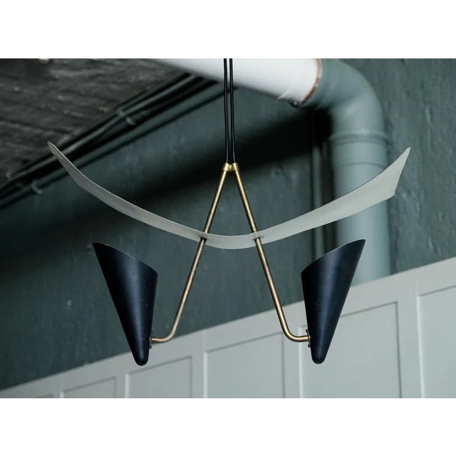 Metal Pendant Lamp from ASEA, Sweden, 1950s For Sale - Image 7 of 13