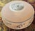 Vintage Frosted Glass Ceiling Light Shade With Applied Vine Motif – Beaded Rim Flush Mount, 10.3” For Sale In Houston - Image 6 of 11