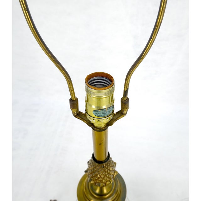 Pair of Cut Crystal & Brass Vase Shape Table Lamps c1970s For Sale - Image 11 of 17