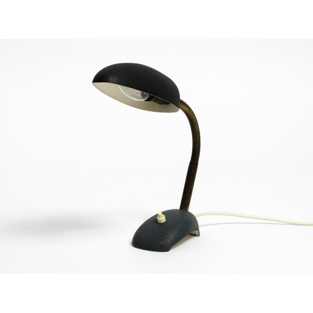 Mid-Century Modern Small Table Lamp with Metal Gooseneck from Gebrüder Cosack, 1950s For Sale - Image 3 of 18