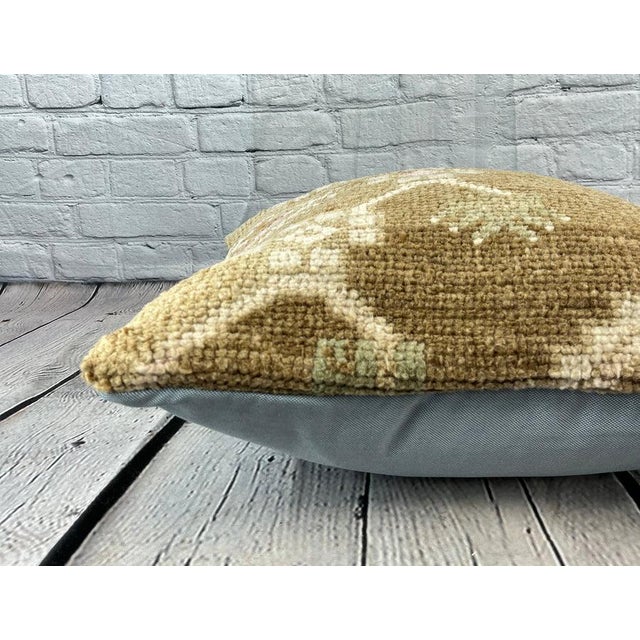 20 x 20 Rug Pillow Mystical Mirage Turkish Pillow Cushion Cover For Sale - Image 4 of 4