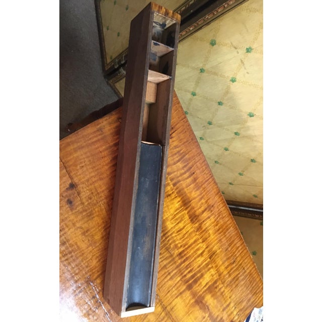 American Sheraton Tiger Maple Three-Drawer Drop Leaf Writing Table C1810 For Sale - Image 4 of 10