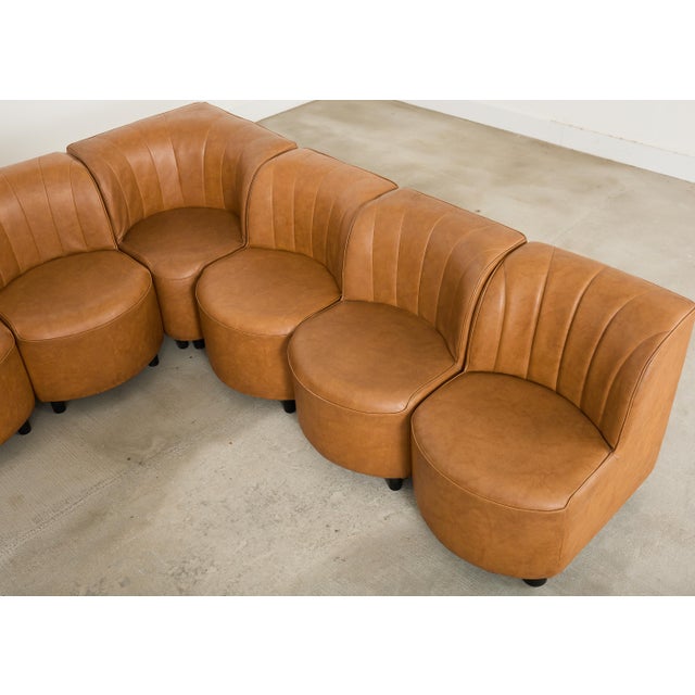 Midcentury 13 Piece Modular Sectional Sofa After Tito Agnoli For Sale - Image 14 of 18