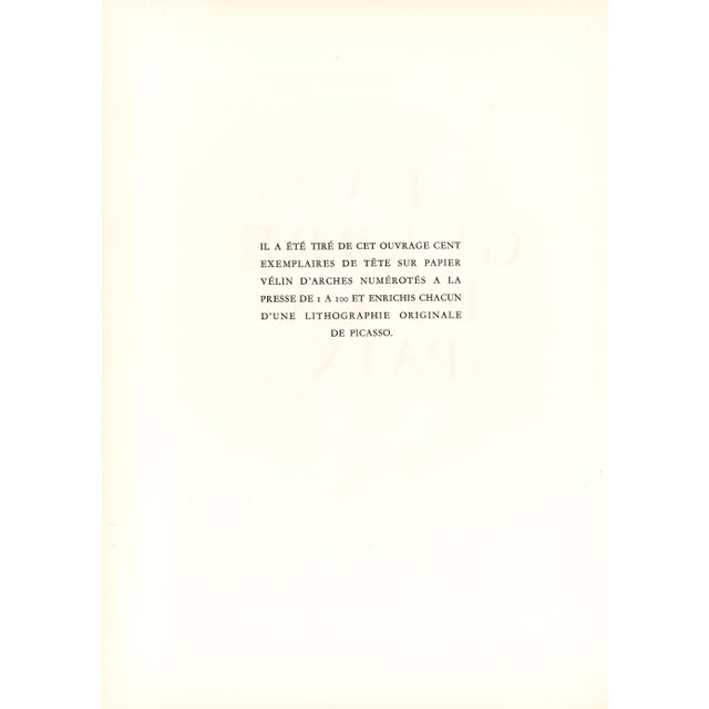 Printmaking Materials 1954 Pablo Picasso Lithograph "Le Hibou" (The Owl) For Sale - Image 7 of 7