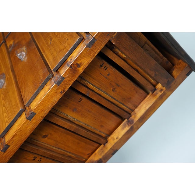 Dutch Pine Industrial Apothecary / Workshop Cabinet, 1950s For Sale - Image 18 of 18