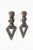 Modern Vintage Hallmarked Diva Black Rhinestone Clip on Earrings, 1980's For Sale - Image 3 of 11