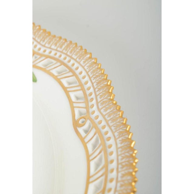 Ceramic Large Flora Danica Platter with Open Pierced Border from Royal Copenhagen, 1960s For Sale - Image 7 of 10