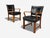 Mid-Century Modern Danish Modern, Armchairs, Black Leather, Bentwood, Denmark, 1960s For Sale - Image 3 of 11