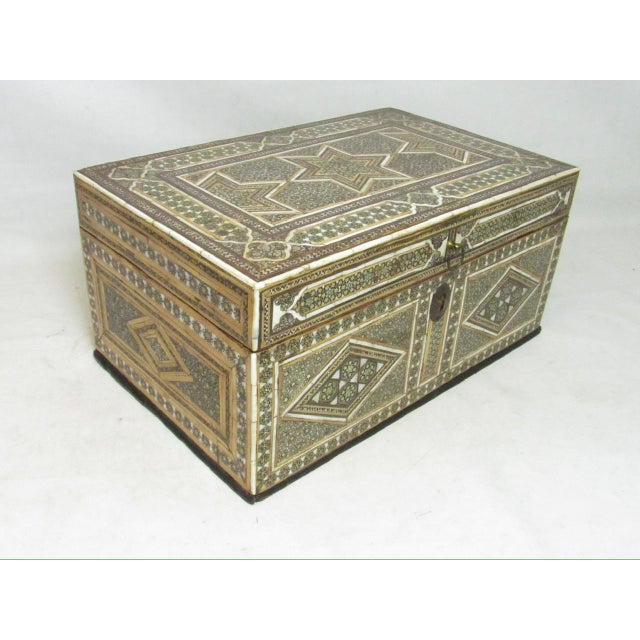 Persian Antique Persian Quajar Inlaid Micro Mosaic Box For Sale - Image 3 of 17