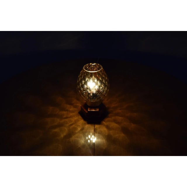 Mid-Century Wood Table Lamp from Drevo Humpolec, 1960s For Sale - Image 6 of 10