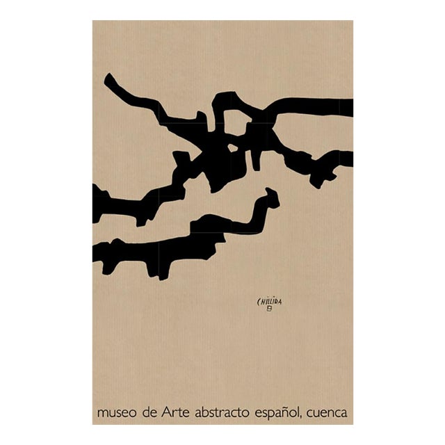 Eduardo Chillida, Marble and Lead, 1982, Offset Lithograph on Kraft Paper For Sale