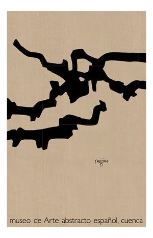 Eduardo Chillida, Marble and Lead, 1982, Offset Lithograph on Kraft Paper