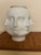 Stunning "Perpetual Face" White ceramic vase in the style of Italian artist Pietro Fornasetti Beautiful abstract perpetual...