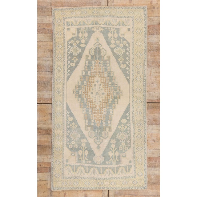 Vintage Turkish Oushak Rug, 05'02 X 09'10 For Sale - Image 10 of 10