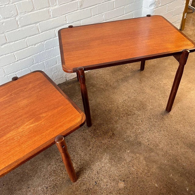 Danish Teak Coffee & End Table Combo - A Pair For Sale - Image 10 of 12