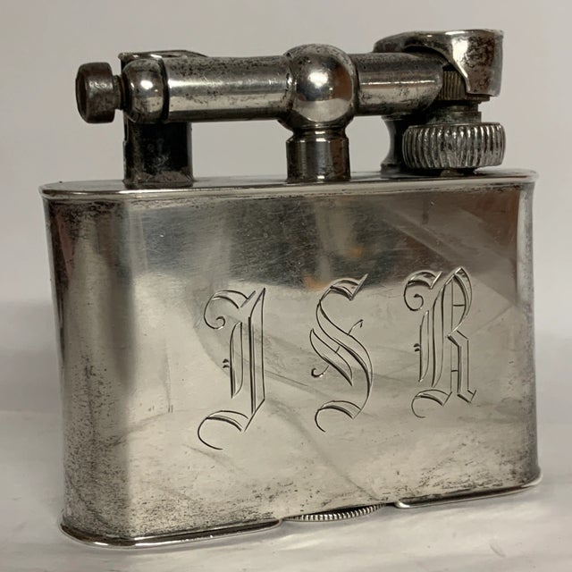 Mid-Century Modern Vintage Mid-Century Sterling Silver Table Lighter For Sale - Image 3 of 11