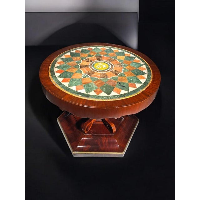 19th Century Italian Coffee Table from Naples with Hardstone Top, 1890s For Sale - Image 3 of 16